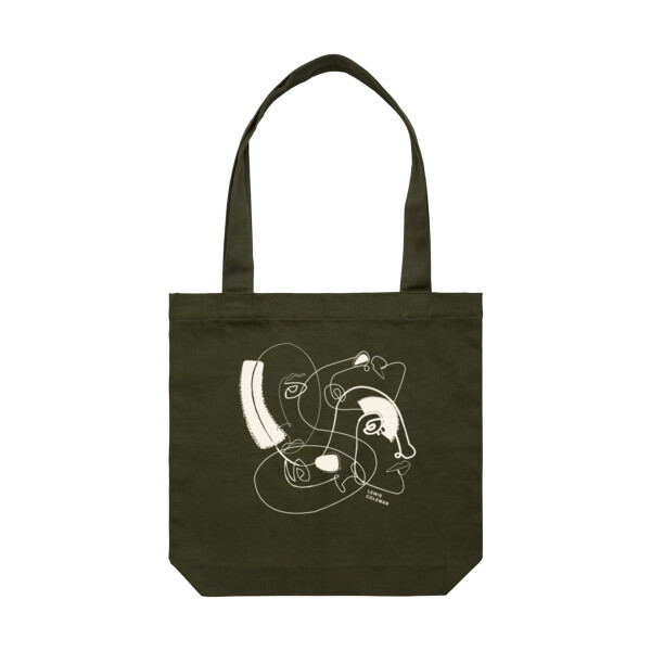 Dark 'Face Transplant' Large Tote Thumbnail